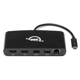 OWC 5 Port Thunderbolt 3 min-Dock 2 x HDMI, features 2 x HDMI 4K60, USB 3, USB 2