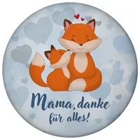 Speecheese Mama, Danke für Alles Magnet rund mit niedlichem