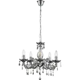 ETC Shop Globo Lighting Led, Silber, Metall, 44x128x44 cm, Lampen & Leuchten, Innenbeleuchtung, Hängelampen, Kronleuchter