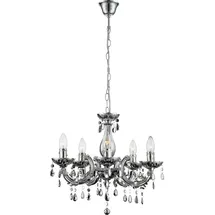 ETC Shop Globo Lighting Led, Silber, Metall, 44x128x44 cm, Lampen & Leuchten, Innenbeleuchtung, Hängelampen, Kronleuchter