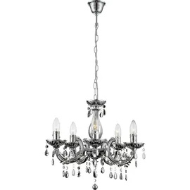 ETC Shop Globo Lighting Led, Silber, Metall, 44x128x44 cm, Lampen & Leuchten, Innenbeleuchtung, Hängelampen, Kronleuchter