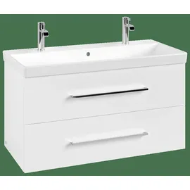Villeroy & Boch Waschtischunterschrank 2 Auszüge 98 x 51,4 x 48 cm Weiß