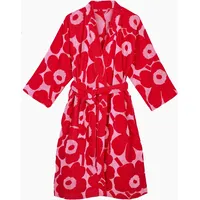 Marimekko Bademantel UNIKKO Rosa/Rot M