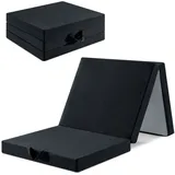 Klappmatratze 90x200x15 cm INRE - Polyurethanschaum - Klappbare Futonmatratze - Gästematratze für Schlafsofa - Reisematratze - Rutschfester,