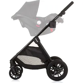 Chipolino Kinderwagen Harmony 2 in 1 Wickeltasche, Getränkehalter, Fußabdeckung schwarz