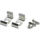 LEDmaxx LCV11 LEDconnect Befestigungsclips (flach) 2er Set Edelstahl