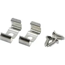 LEDmaxx LCV11 LEDconnect Befestigungsclips (flach) 2er Set Edelstahl