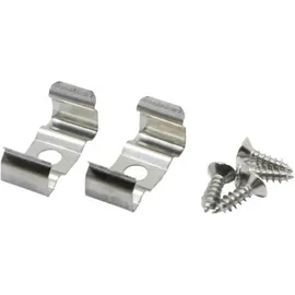 LEDmaxx LCV11 LEDconnect Befestigungsclips (flach) 2er Set Edelstahl