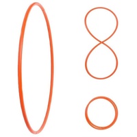 Hoopomania Hula-Hoop-Reifen Faltbarer Hula Hoop, HDPE-20mm, Orange, Ø105 cm orange Ø 105 cm
