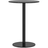 vidaXL Gartentisch Ø 50 x 72 cm Schwarz