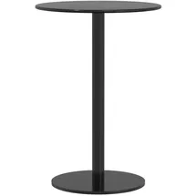 vidaXL Gartentisch Ø 50 x 72 cm Schwarz