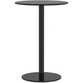 vidaXL Gartentisch Ø 50 x 72 cm Schwarz