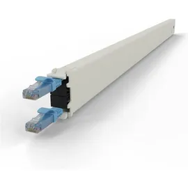 PATCHBOX patchbox.one Kupferkassette 30RU 1,8 m), Cat. 6a, U/UTP, PoE++, blau
