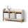 livinity® Kindersitzbank Mailo 107,2 x 63,8 cm Eiche weiß