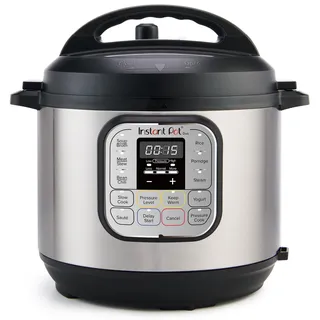 Instant Pot Duo 7-in-1-Multikocher 5,7 l – gebürstetes Edelstahl, großer Schnellkochtopf, Schongarer, 5,7L 1000W