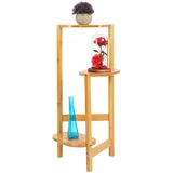 Ejoyous Pflanzenständer, 3 Ebenen Pflanzentreppe Pflanzenregal Blumenständer Holz-Blumentopf-Ständer Topfgestell Blumenregal Blumentöpfe Blumentopfständer für Balkon Innenwohnzimmer