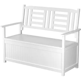 Costway Gartenbank 100 x 56 x 82 cm Weiß