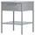 VCM Nachtschrank Sacs 40 x 40 x 52 cm Hellgrau