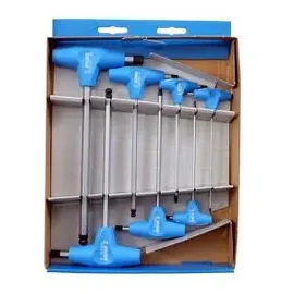 Unior T-Griff Inbusschlüssel-Set 7-teilig 2,5-10 mm Silber