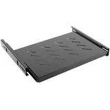 LANBERG BANDEJA DESLIZANTE AK-1006-B para ARMARIO Rack DE 19'/48.26CM 1U 465X350MM Hasta 18KG DE CARGA Negro