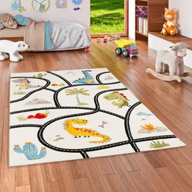 Pergamon Kinder Teppich Maui Kids Dino Straßenteppich Bunt 160x230cm