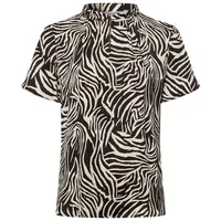 More & More Viskosebluse Animalprint in twotone animal print