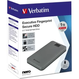 Verbatim Executive Fingerprint Secure HDD 1 TB USB 3.2