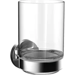 Becher round (Ausführung: Glashalter emco round Glasteil satiniert chrom)