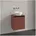 Waschtischunterschrank C149B0AH 50x54 8x38cm Waschtisch mittig LED-Beleuchtung 3 4 W wine red