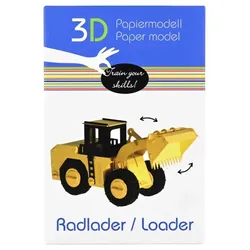 Fridolin 3D Papiermodell - Radlader