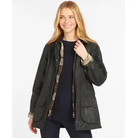 BARBOUR für Damen. LWX0667 Gewachste Beadnell-Jacke schwarz S