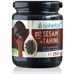 Bio Sesam Tahini 100% gemahlener Bio Schwarzer Sesam 250 g