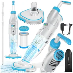 KESSER® Poolsauger mit Akku   elektrisch Pool Bodensauger Handsauger   Poolreiniger mit Filter & 2-Geschwindigkeits-System   Handsauger Reinigungsset kabellos, Inkl. Abdeckung