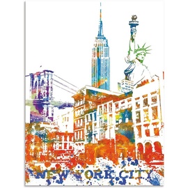 Artland Wandbild »New York City Grafik«, New York, (1 St.), als Alubild, Leinwandbild, Wandaufkleber oder Poster, in versch. Größen bunt