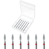 Nagelfräser Bit Set 6 Stück Hartmetall Bits Für Nagelfräser Nagelfräser Aufsätze Set Nagelfräser Bits Nagelfräseraufsatz Professioneller Nagelfräser Bit Schleifköpfe Für Maniküre Pediküre Werkzeuge