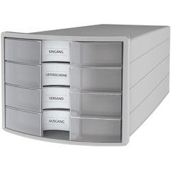 HAN Schubladenbox »IMPULS« DIN A4/C4 transparent, 28x23.5x36.7 cm