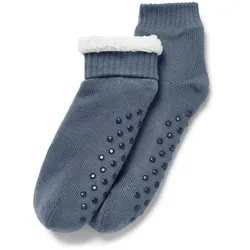 Tchibo - Hausschuh-Socken - Damen - Gr. 42-43 - blau
