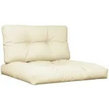 vidaXL Palettenkissen 2-tlg. 0 x 0 x 0 cm creme