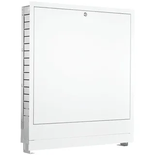 Buderus Logafloor Unterputz-Verteilerschrank Höhe/Tiefe/Länge 1210x668-860x110-160mm, Verkehrsweiß 80425214