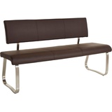 MCA Furniture Polsterbank »Arco«, (1 St.), belastbar bis 280 kg, Kunstleder, in verschiedenen Breiten, braun , Maße cm B: 175 H: 86 T: 59