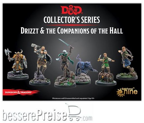 Gale Force Nine DnD GFN71089 - The Legend of Drizzt - Companions of the Hall (6 figs)