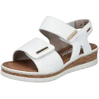 Rieker Plateau-Sandaletten Damen Weiß 40