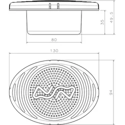 Elektrisches Horn Flush Mount
