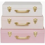 Jabadabado Aufbewahrungskoffer Pink - 3er Set