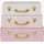 Jabadabado Aufbewahrungskoffer Pink - 3er Set