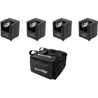 Eurolite Set 4x AKKU UP-1 + SB-4 Soft-Bag Schwarz