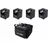 Eurolite Set 4x AKKU UP-1 + SB-4 Soft-Bag Schwarz