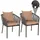 Proregal Gartenstuhl 75 x 55 x 55 cm anthrazit 2 St.