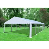 Partyzelt Pavillon 6x12m Weiss PVC Festzelt wasserdicht Bierzelt Vereinszelt