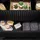[en.casa] Waschtisch Newport 100x60x40 cm Schwarz/Eichenoptik